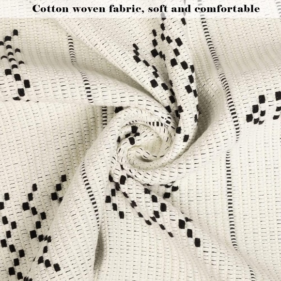 Boho Cotton Woven Area Rug Washable, Moroccan Geometric Tassel 2' x 4.3' - Picture 4 of 6